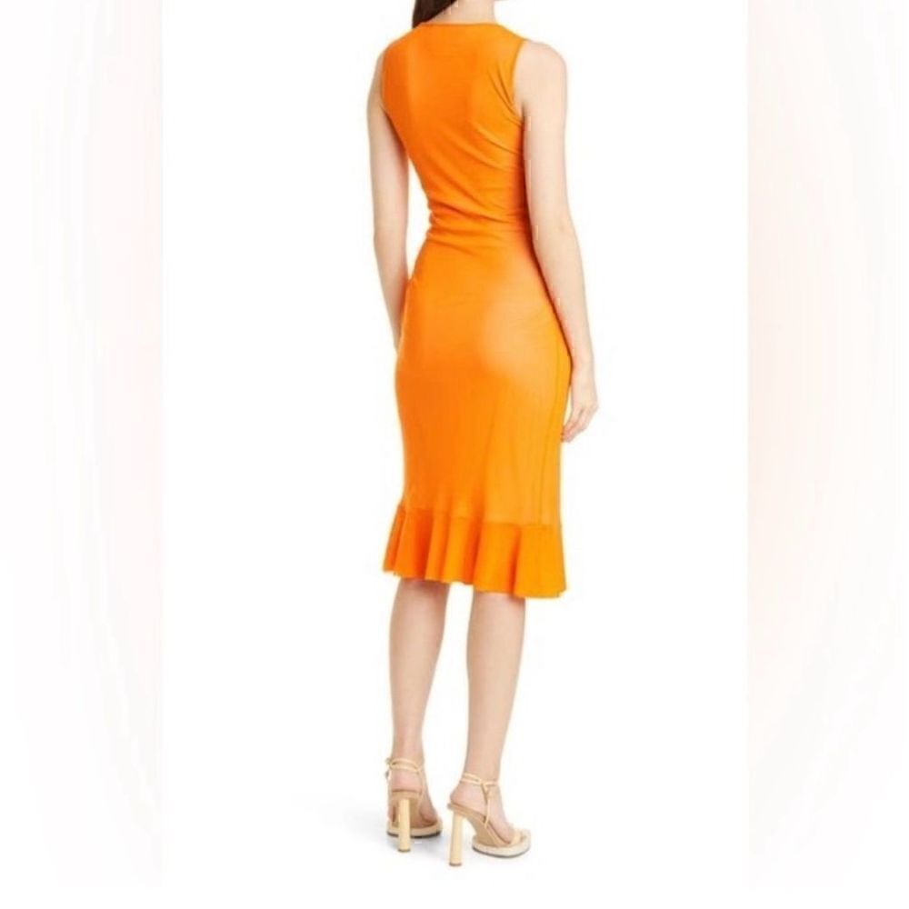 NWT Fuzzi Ruffle Mesh Dress - Picture 2 of 6
